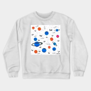 ufo alternative alien universe ecopop Crewneck Sweatshirt